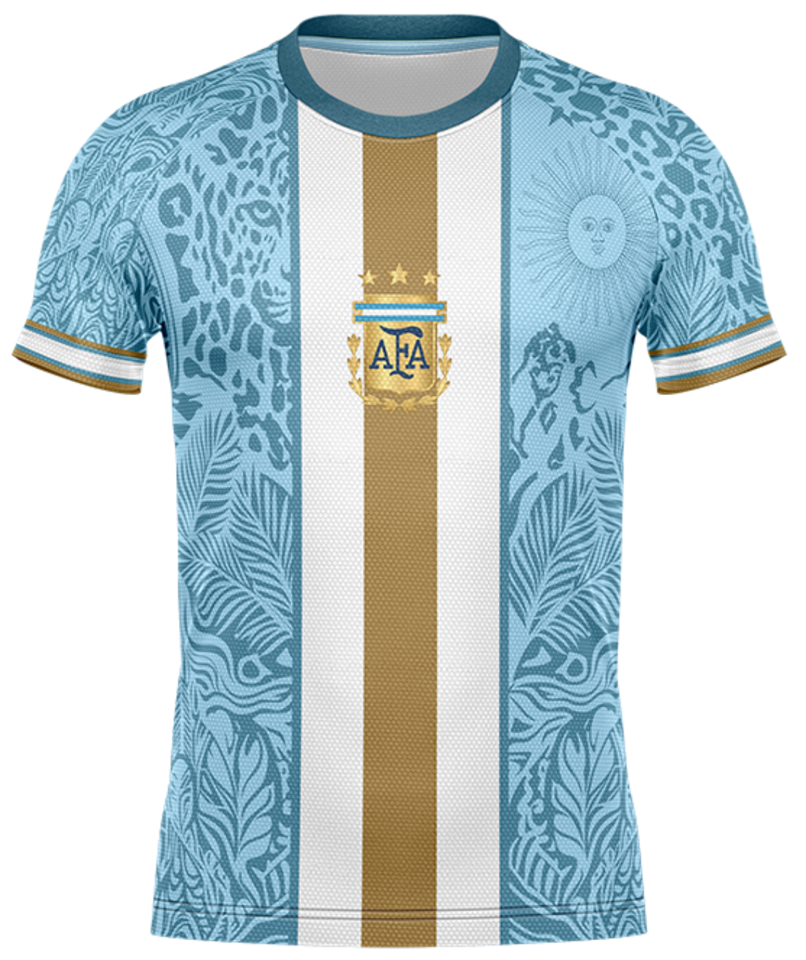 UNIFORME ARGENTINA DORADO